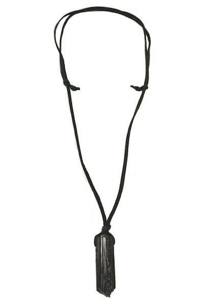 Black Tourmaline Mens Necklace - Ariana Ost