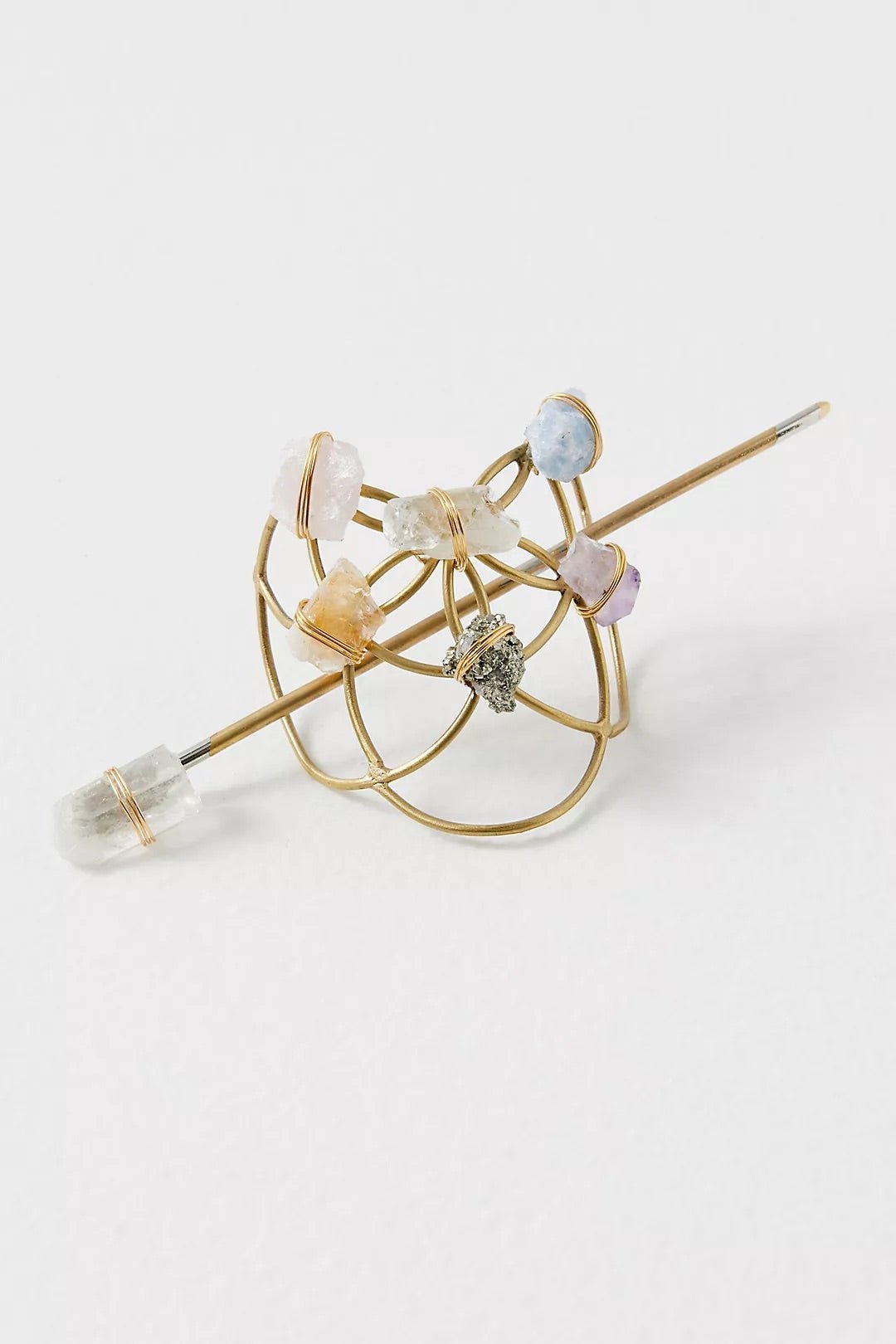Crystal Grid Flower Of Life Healing Hair Pin - Ariana Ost