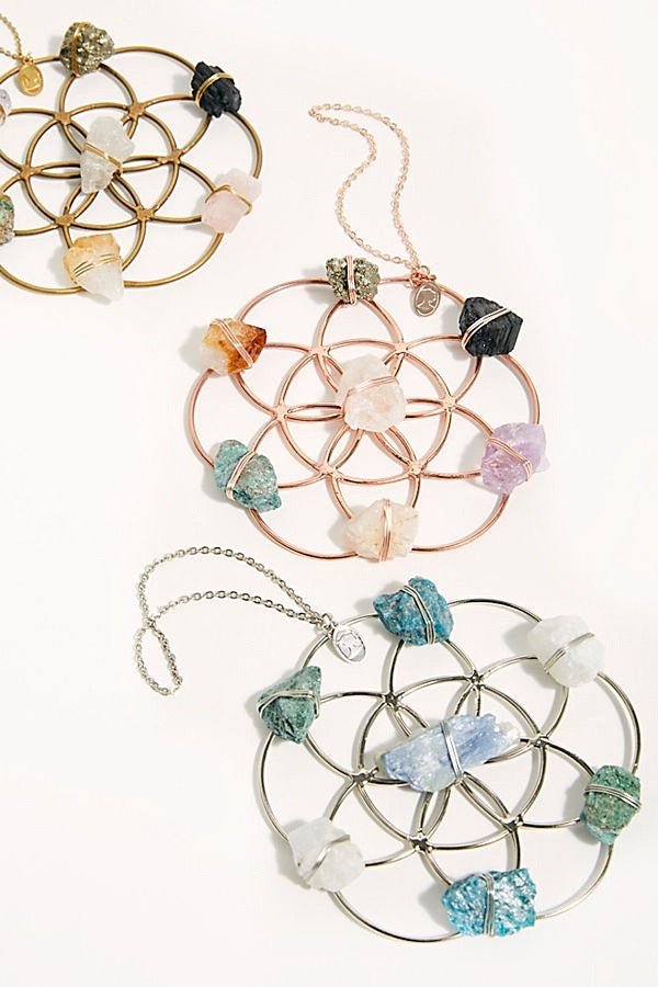 Flower of Life Wall Hanging | Crystal Grid