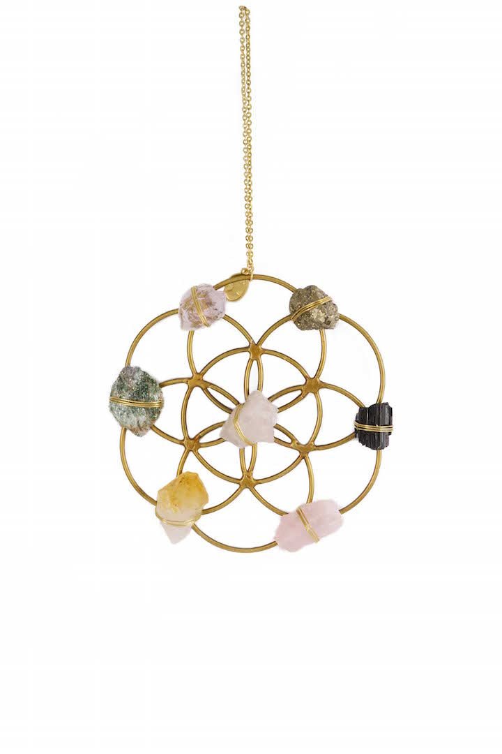 Crystal Grid Flower Of Life Ornament - Ariana Ost