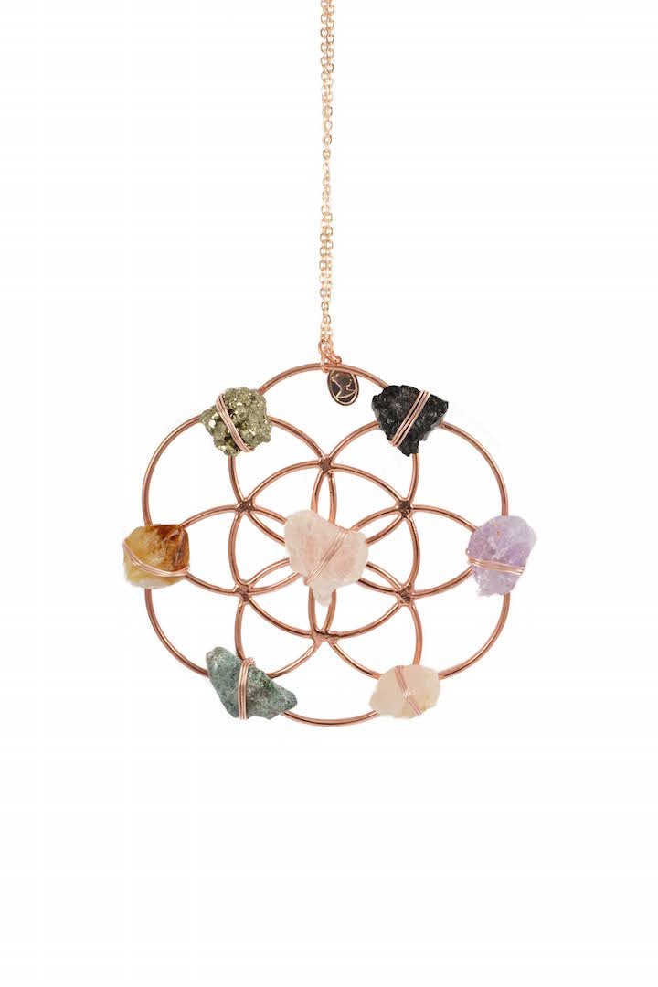 Crystal Grid Flower Of Life Ornament - Ariana Ost