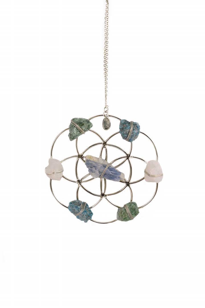 Crystal Grid Flower Of Life Ornament - Ariana Ost