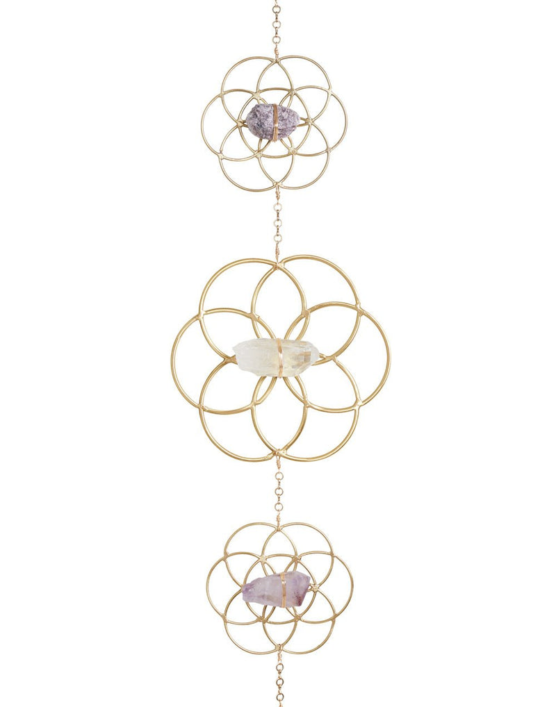 Crystal Grid Flower of Life Wall Hanging - Ariana Ost