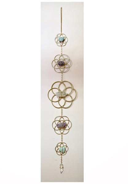 Crystal Grid Flower of Life Wall Hanging - Ariana Ost