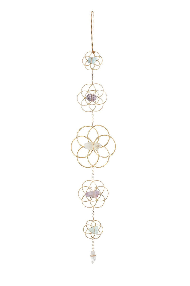 Crystal Grid Flower of Life Wall Hanging - Ariana Ost