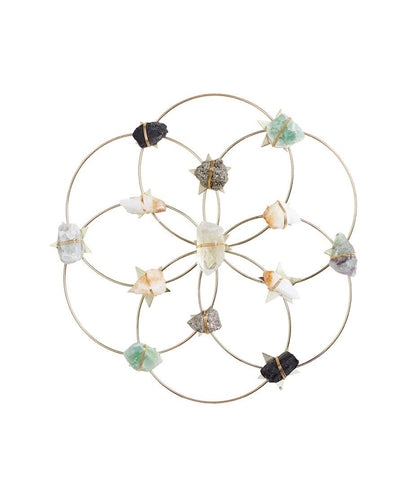 Crystal Grid - Healing Crystal Wall Decor - Flower Of Life - Large - Ariana Ost