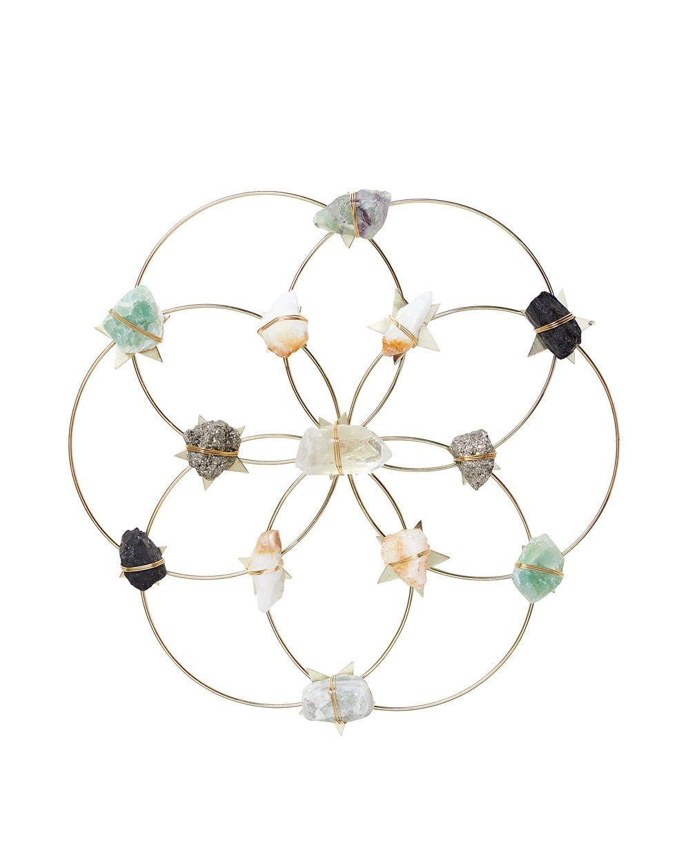 Crystal Grid - Healing Crystal Wall Decor - Flower Of Life - Large - Ariana Ost