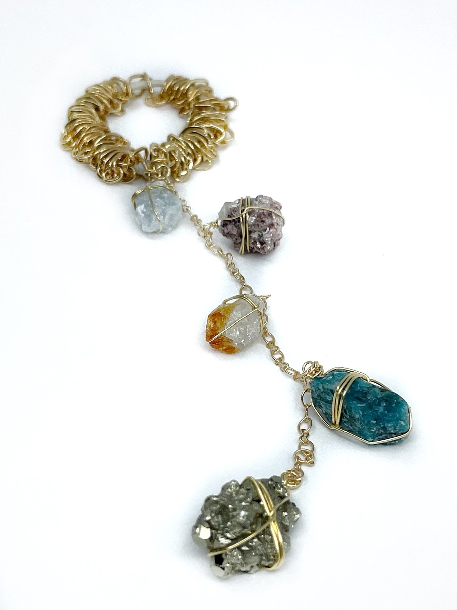 dripping stones hair tie