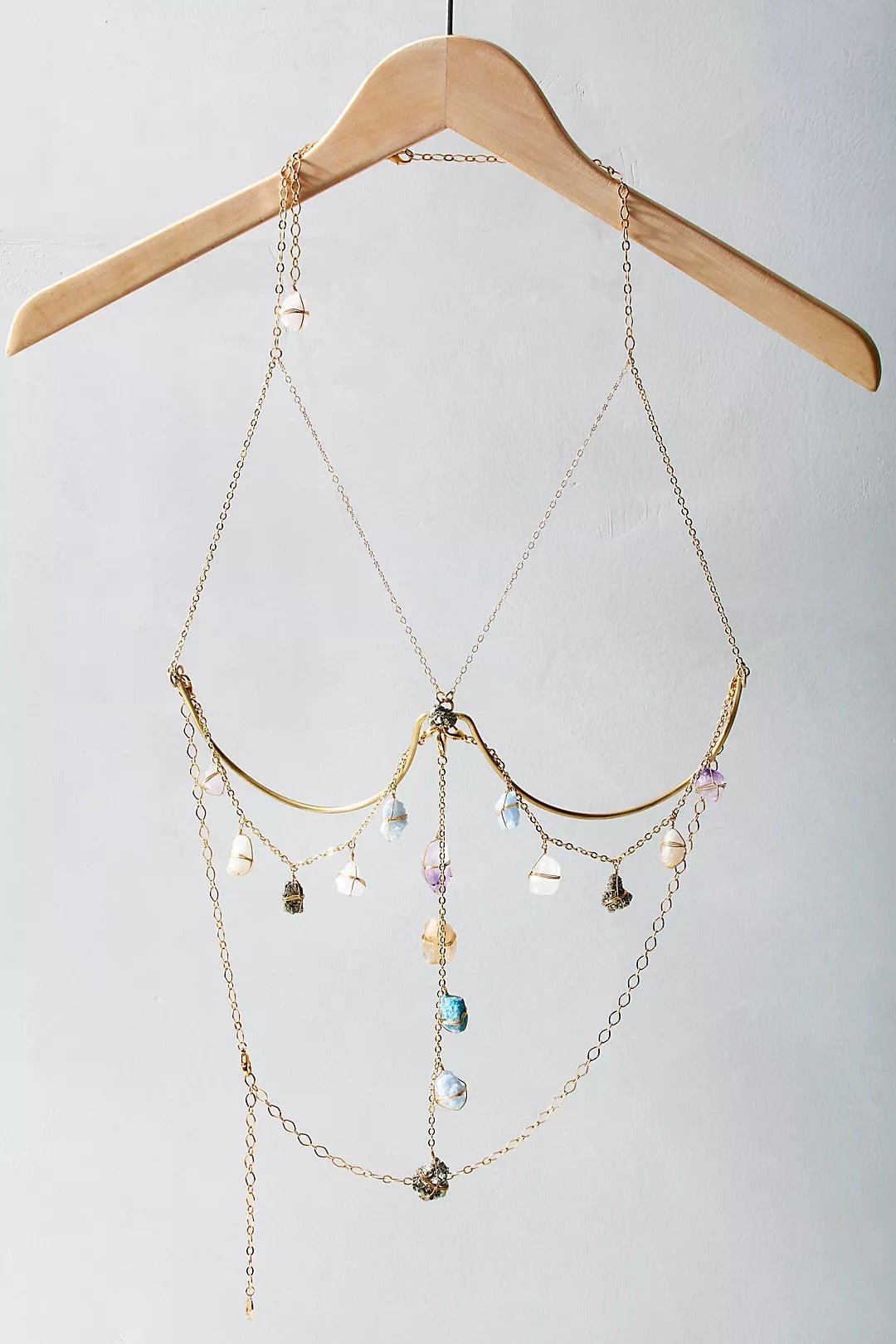 Dripping Stone Bra Corset Body Jewelry - Ariana Ost