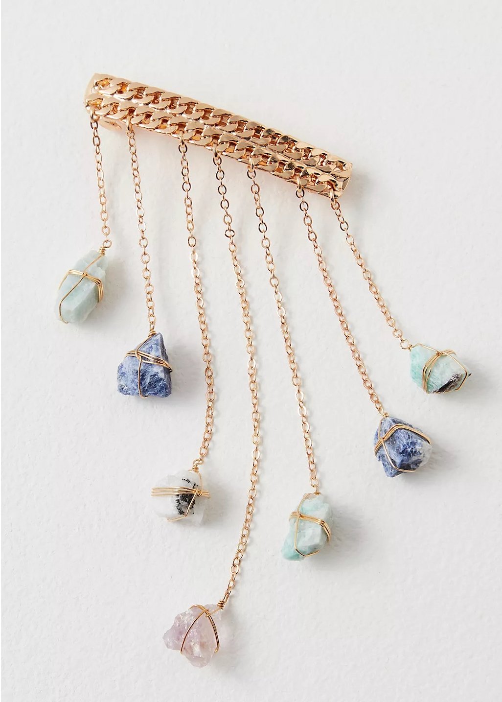 Dripping Stones Healing Crystal Hair Barrette - Ariana Ost