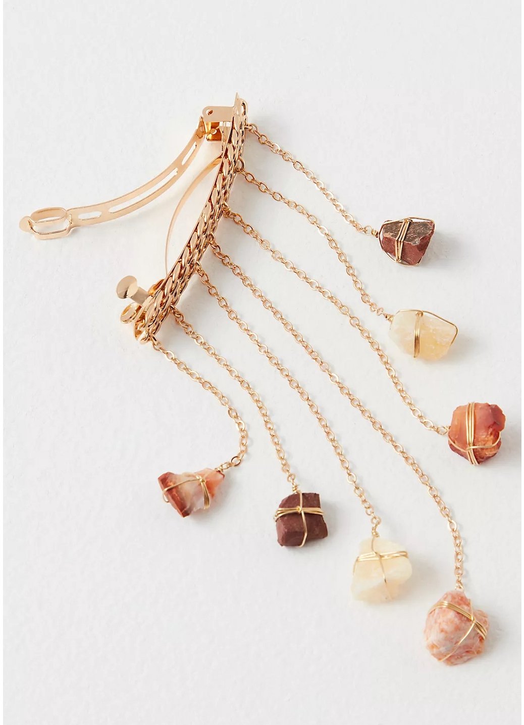 Dripping Stones Healing Crystal Hair Barrette - Ariana Ost
