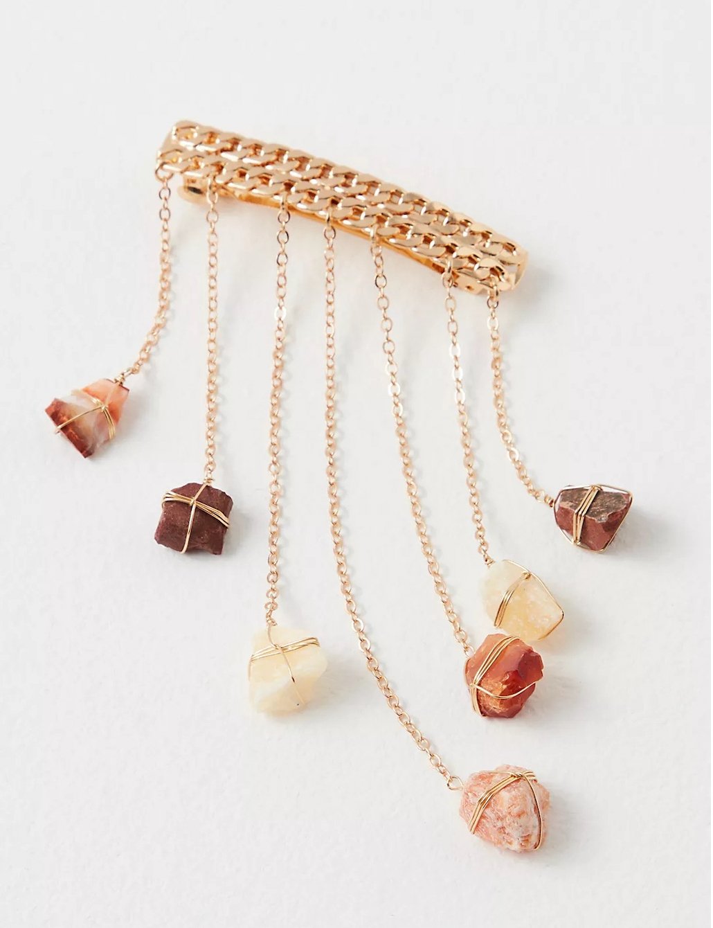 Dripping Stones Healing Crystal Hair Barrette - Ariana Ost