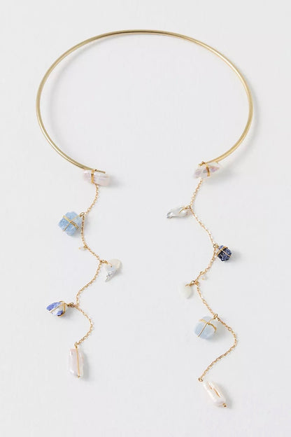 Dripping Stones Open Air Healing Crystal Necklace - Ariana Ost
