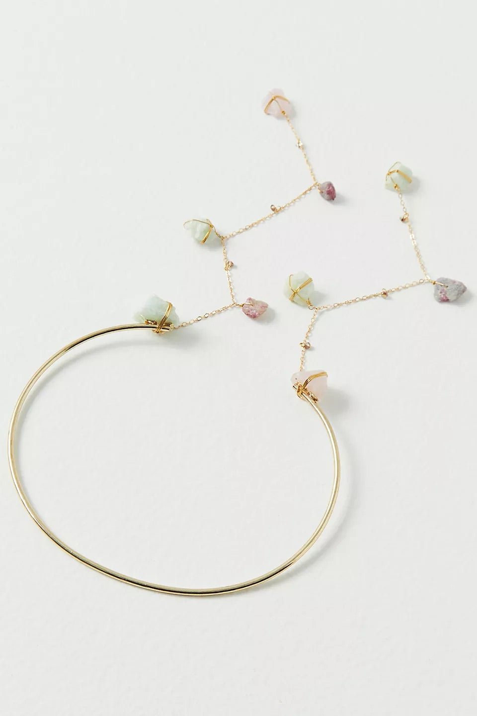 Dripping Stones Open Air Healing Crystal Necklace - Ariana Ost
