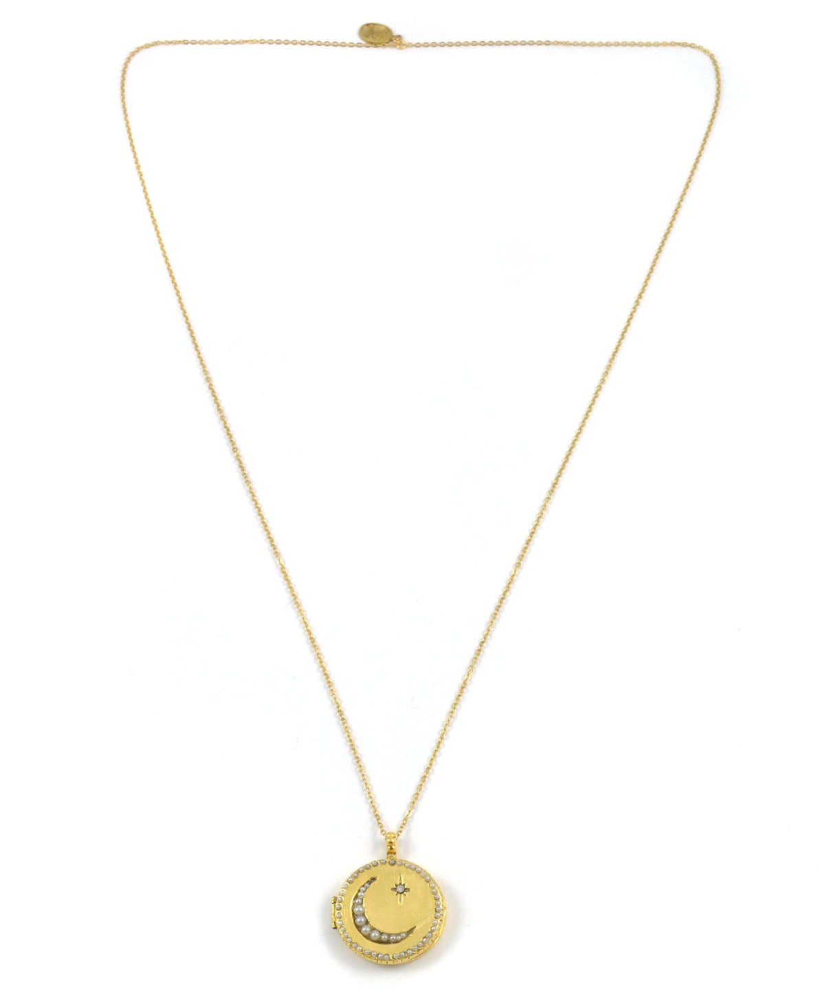 Embellished Moon North Star Locket - Ariana Ost