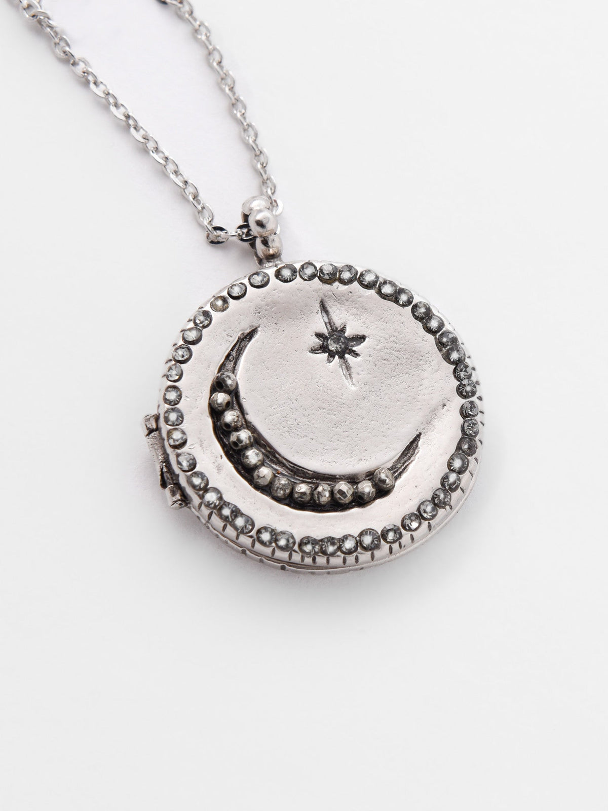 Embellished Moon North Star Locket - Ariana Ost