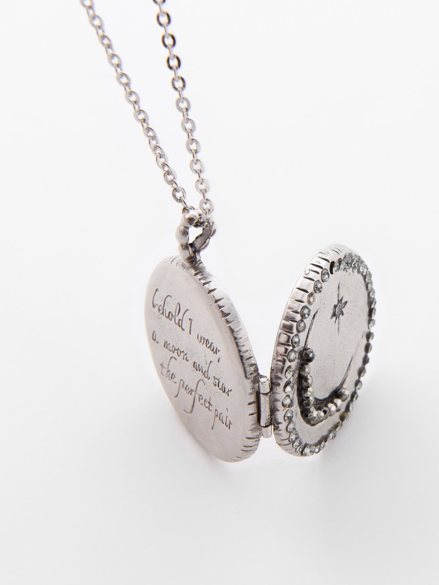 Embellished Moon North Star Locket - Ariana Ost
