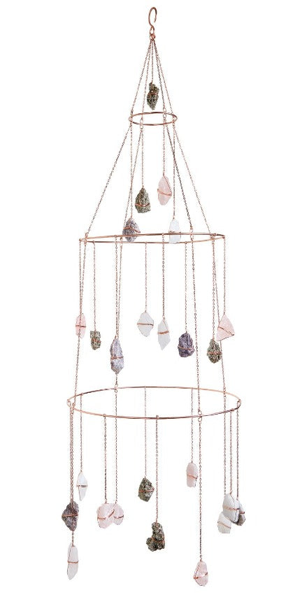 Ethereal Mixed Healing Crystal Chandelier - Ariana Ost