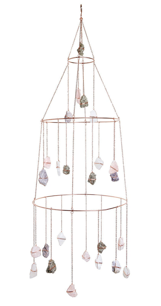 Ethereal Mixed Healing Crystal Chandelier - Ariana Ost