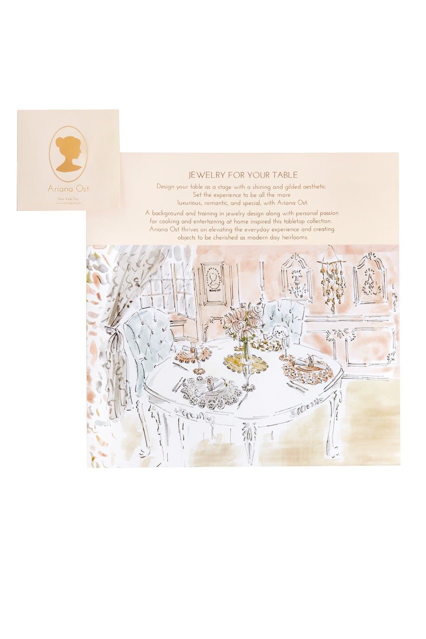 Eyelet Doily Metal Placemat Charger - Rose Gold - Ariana Ost