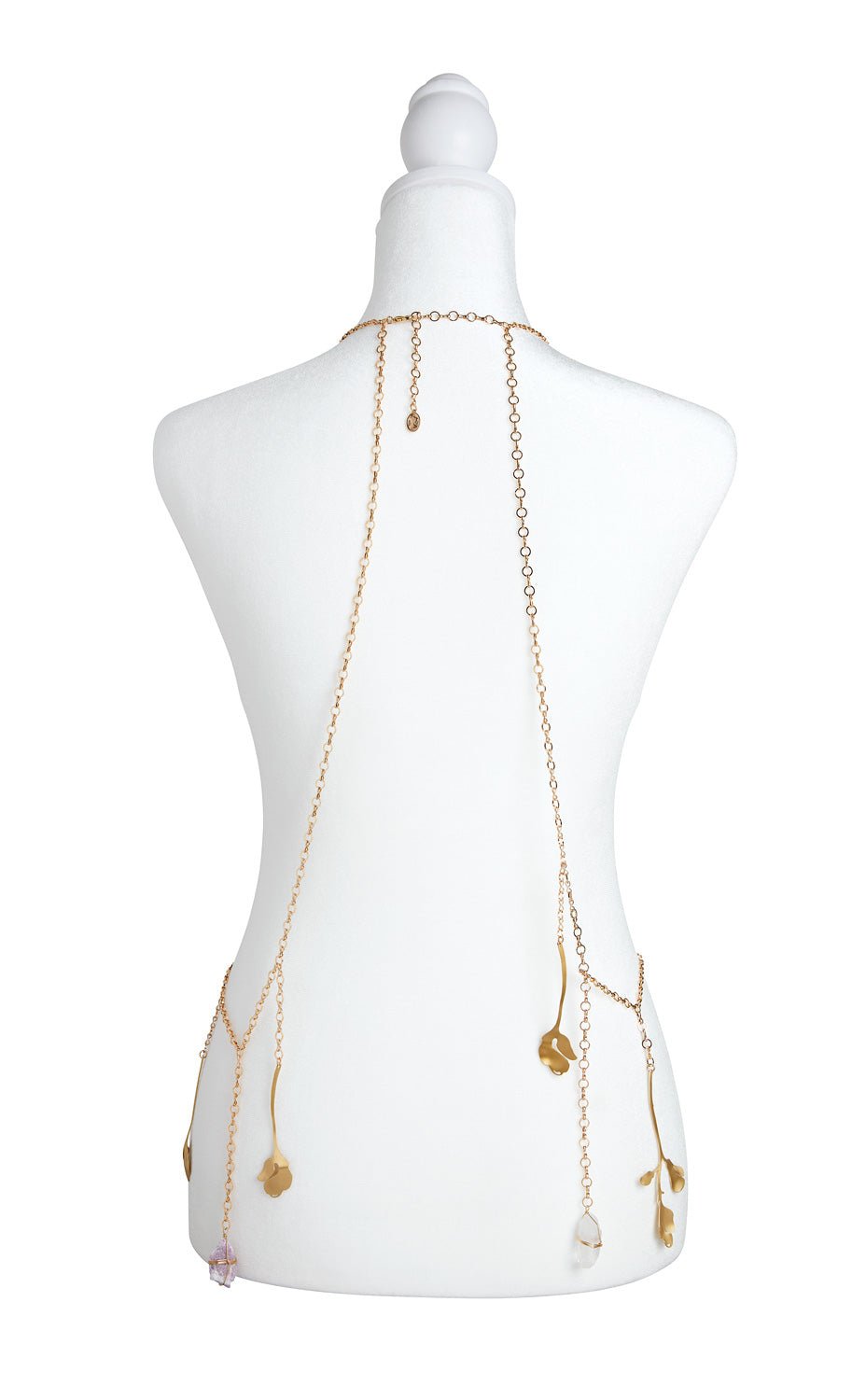 Floral Healing Crystal and Chain Body Jewelry - Ariana Ost
