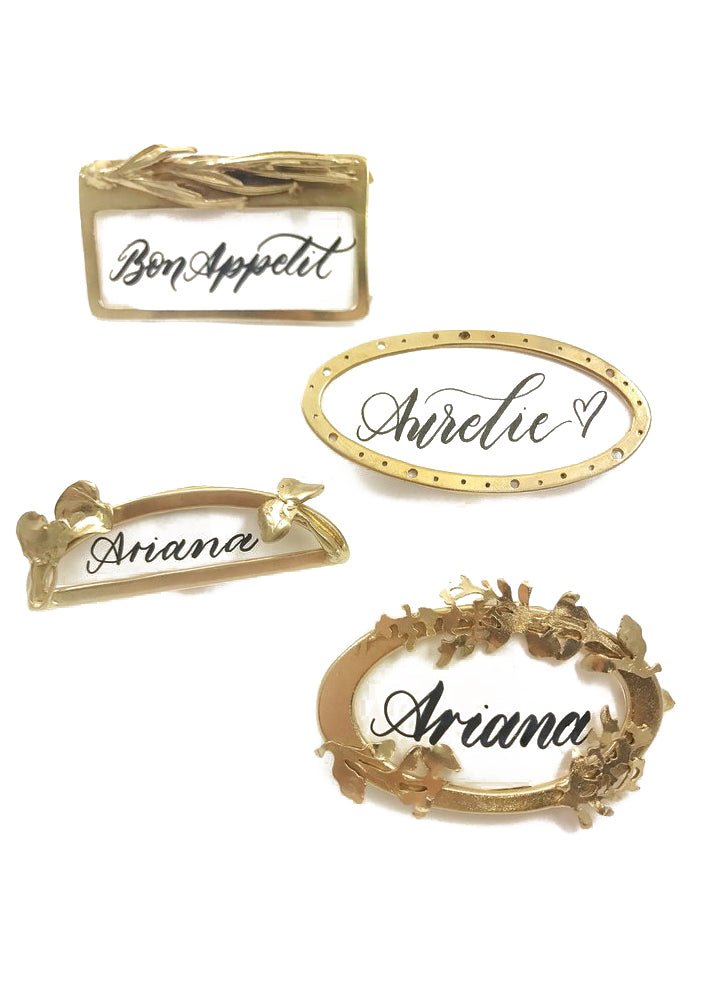 Floral Vines Place Card Holder - Ariana Ost