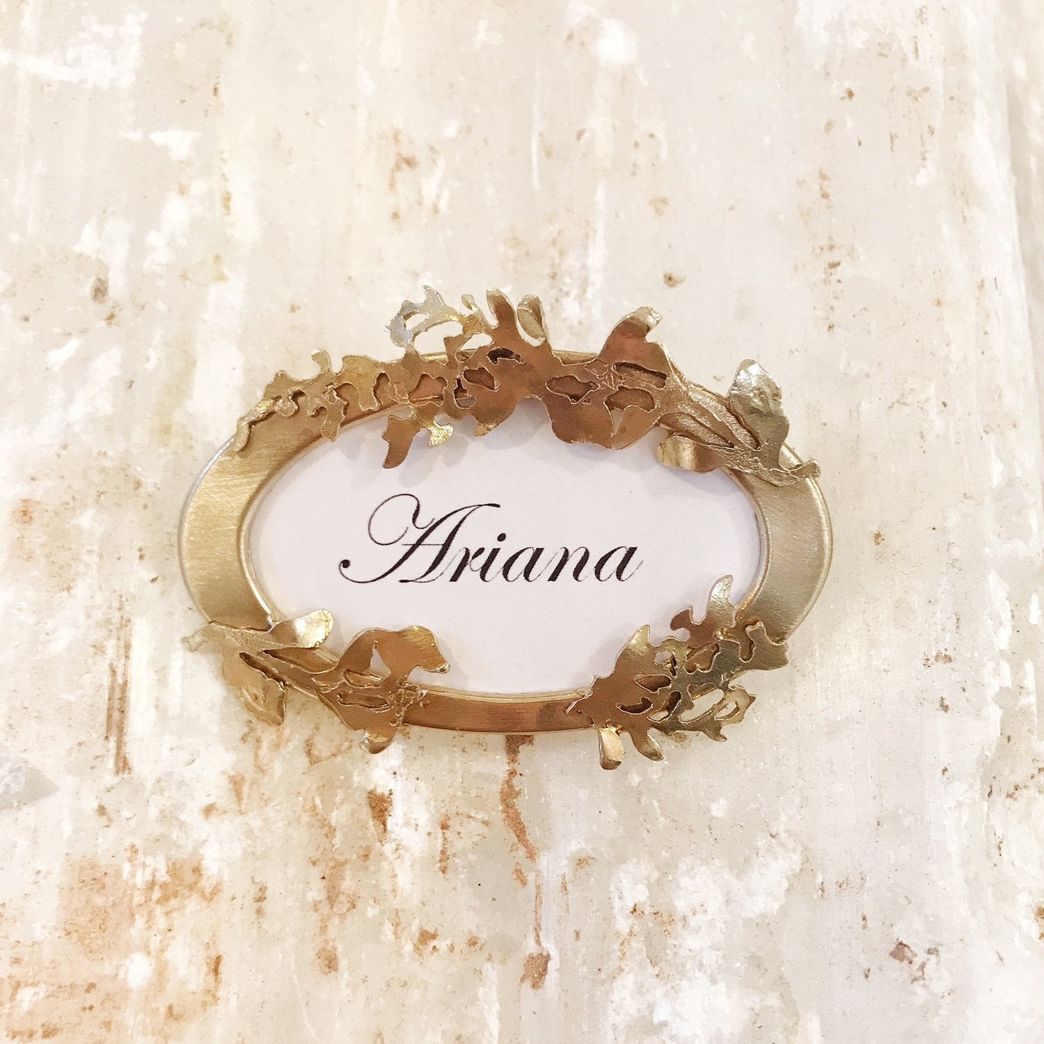 Floral Vines Place Card Holder - Ariana Ost
