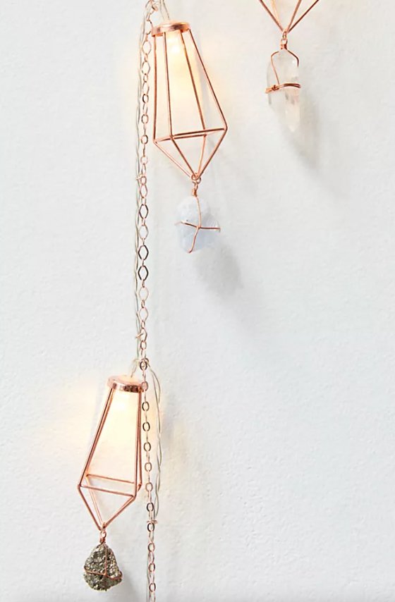 Geometric Rainbow Healing String Light Crystal Garland - Ariana Ost