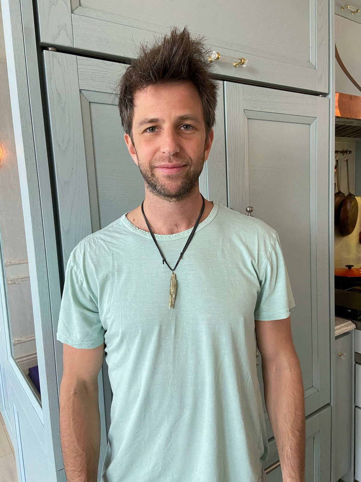 Green Kyanite Mens Necklace - Ariana Ost
