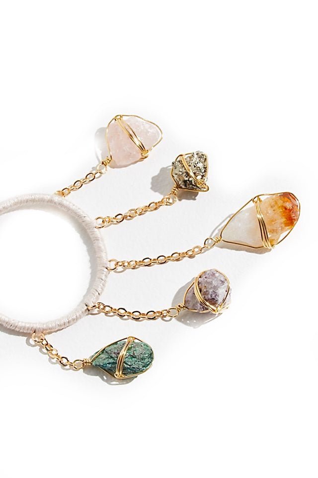 Healing Crystal Garland Earrings - Ariana Ost