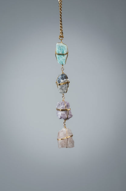 Healing Crystal Statement Necklace - Ariana Ost