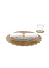 Lace Doily Gold Dining Set - Ariana Ost