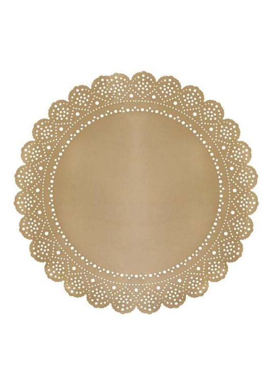 Lace Doily Metal Placemat Charger - Ariana Ost