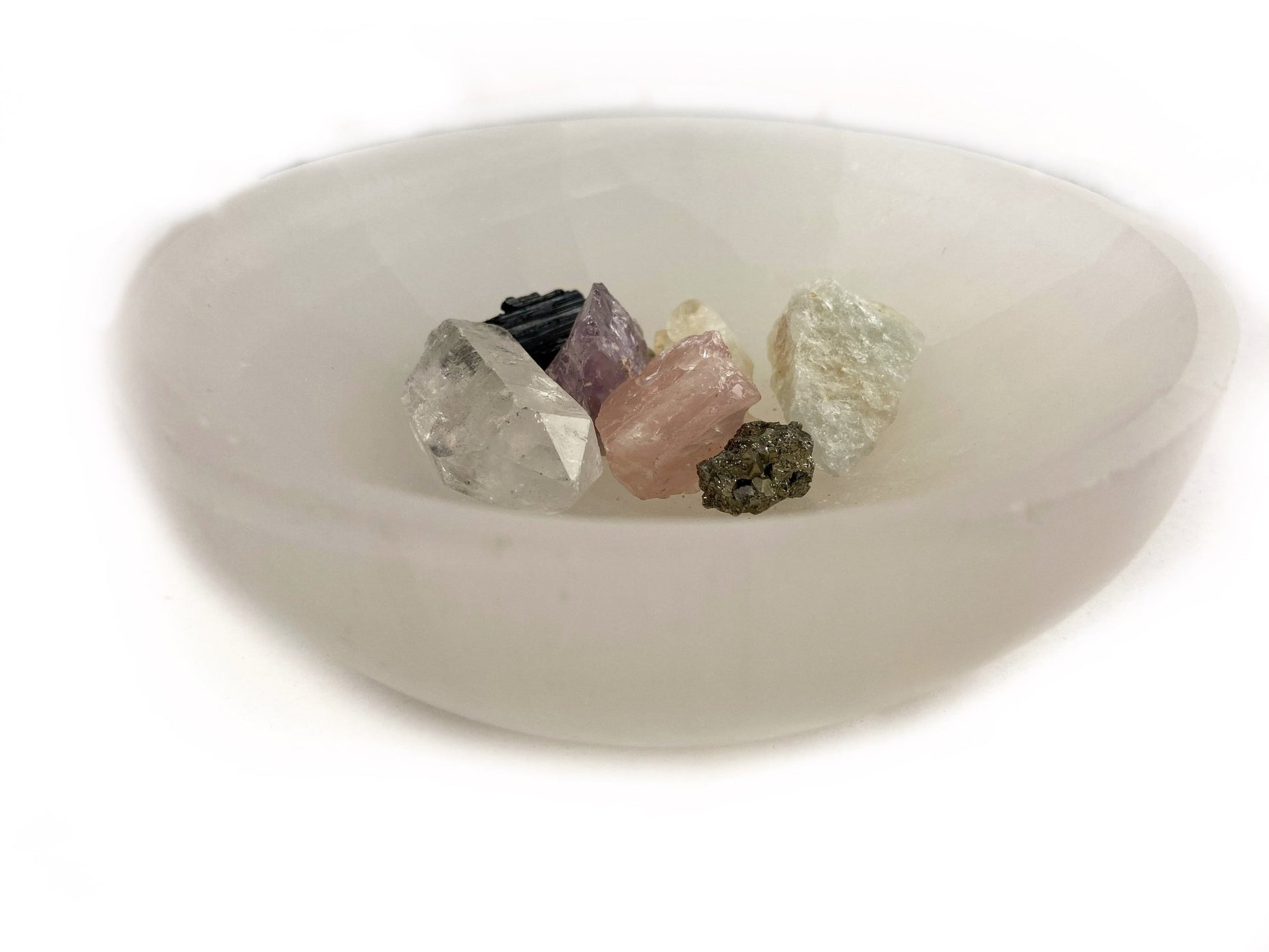 Large Polished Selenite Charging Crystal Bowl - Ariana Ost