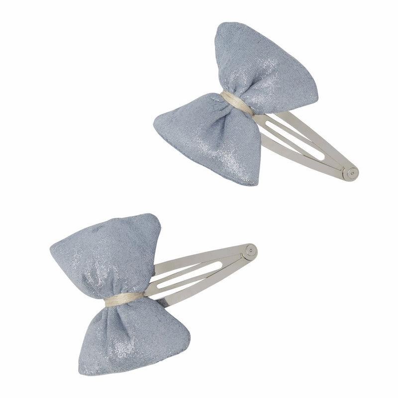 Metallic Plush Bow Hair Clip - Ariana Ost