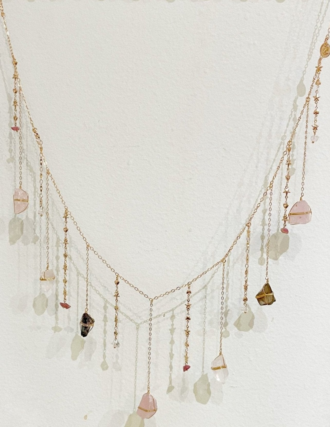 Mini Triple Quartz Healing Crystal Garland - Ariana Ost