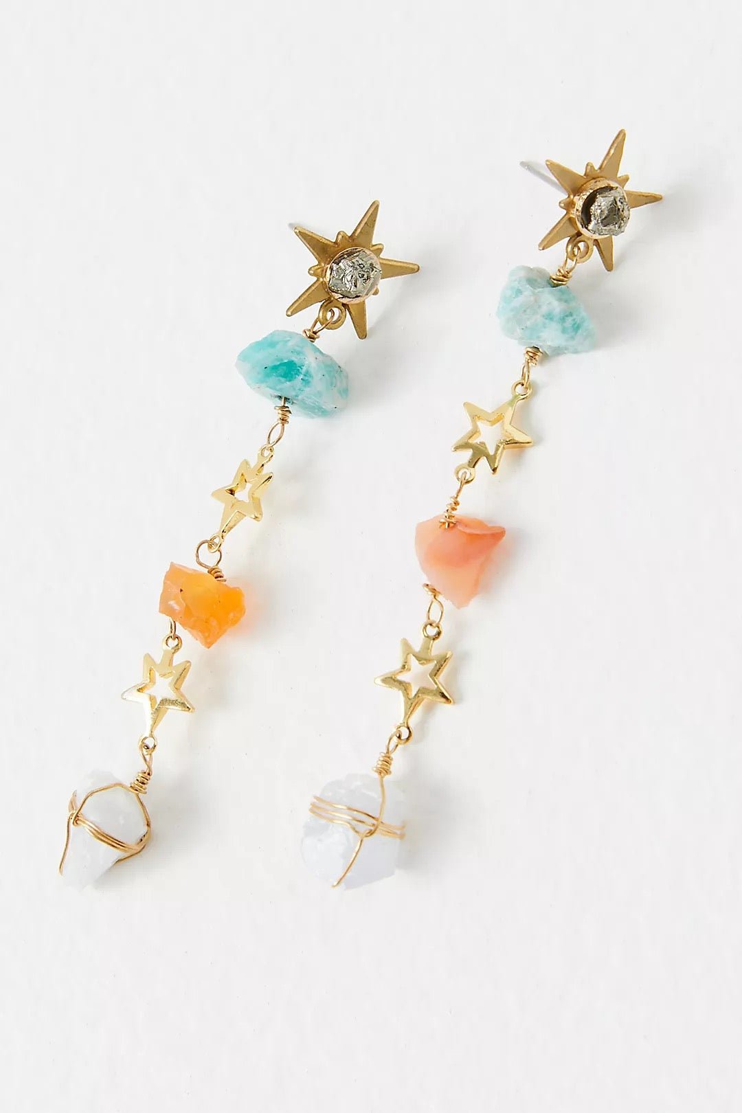 Mixed Crystal Starry Earrings - Ariana Ost