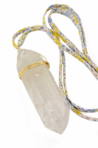 Mixed Media Mega Quartz Necklace - Ariana Ost