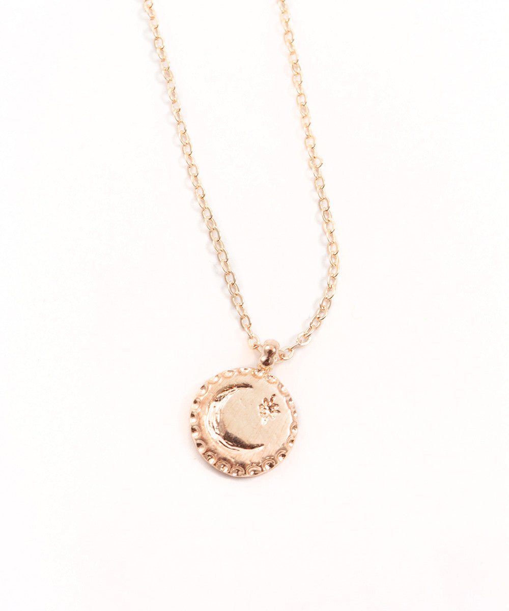 Moon North Star Pendant Necklace - Ariana Ost