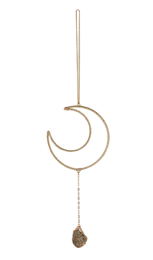 Moon Wall Hanging With Pyrite - Ariana Ost
