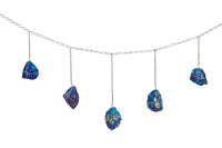 Peacock Ore Silver Healing Crystal Garland - Ariana Ost