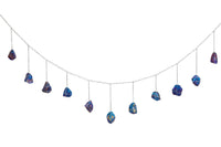 Peacock Ore Silver Healing Crystal Garland - Ariana Ost