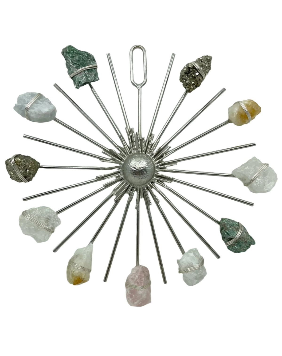 Rainbow Sunburst Healing Crystal Grid - Ariana Ost