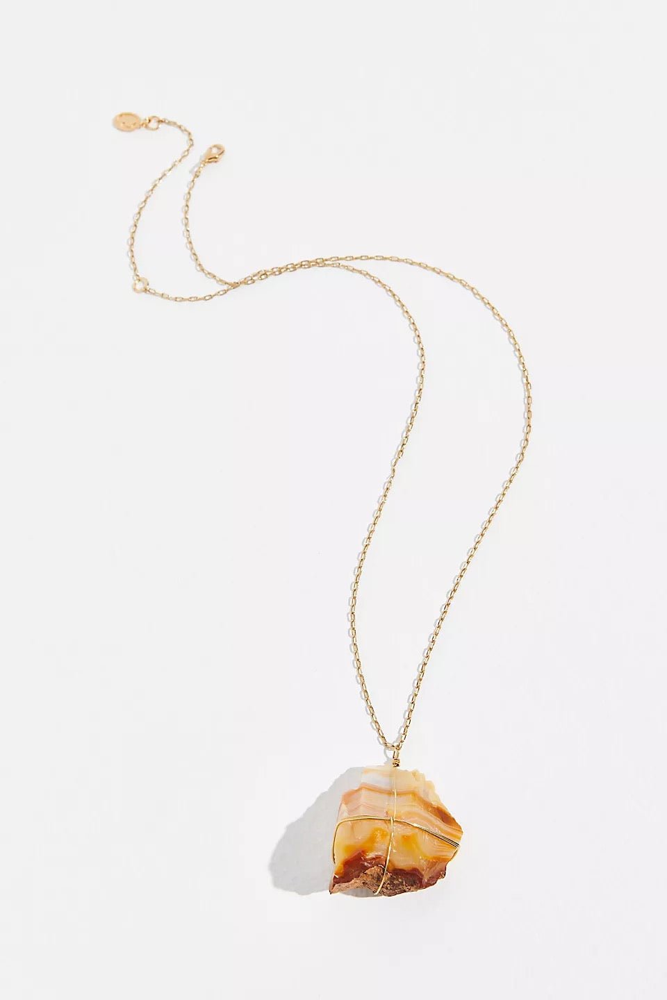 Raw Carnelian Healing Crystal Necklace - Ariana Ost