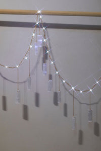 Selenite Garland with String Lighting - Ariana Ost