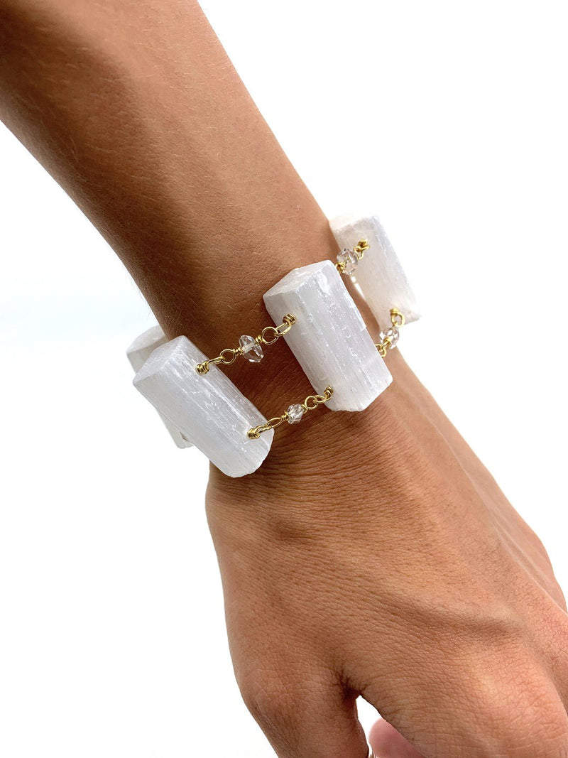 Selenite Ladder Bracelet - Ariana Ost