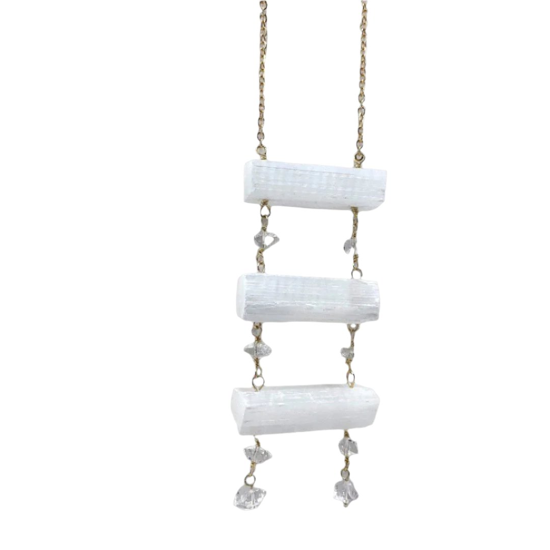 Selenite Ladder Necklace - Ariana Ost