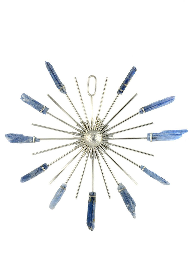 Sunburst Healing Crystal Grid Silver Blue Kyanite - Ariana Ost