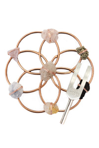 Tuning Fork & Multi Crystal Grid Instrument Set for Sound Healing - Ariana Ost