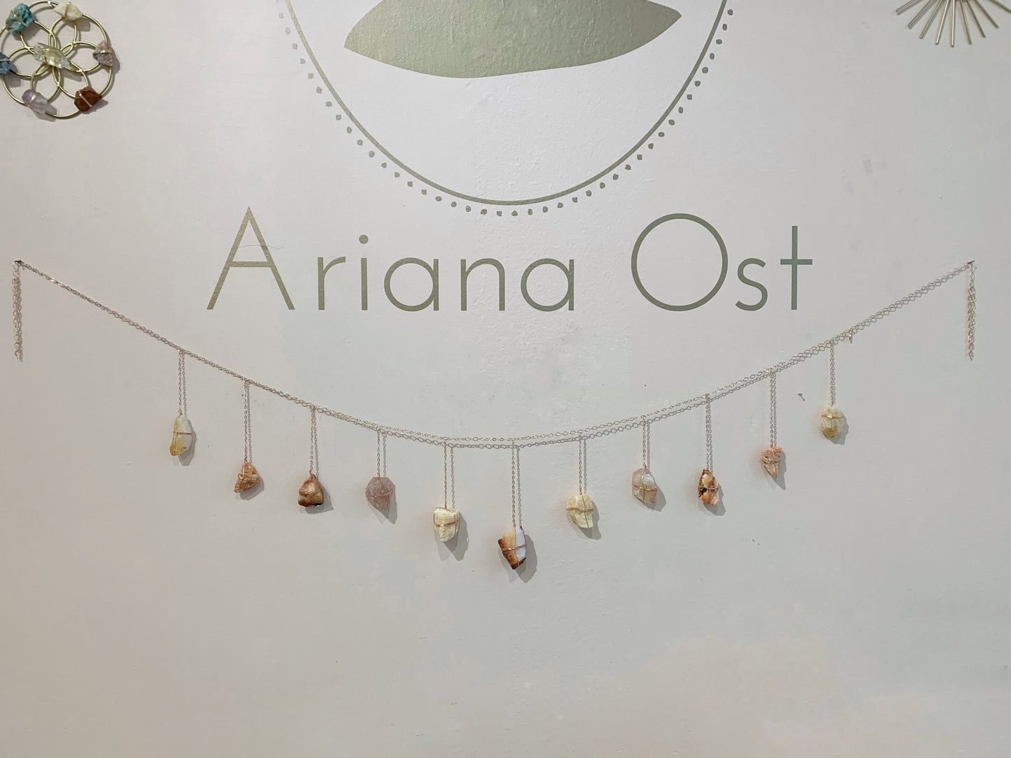 Warm Tone Rainbow Healing Crystal Garland - Ariana Ost